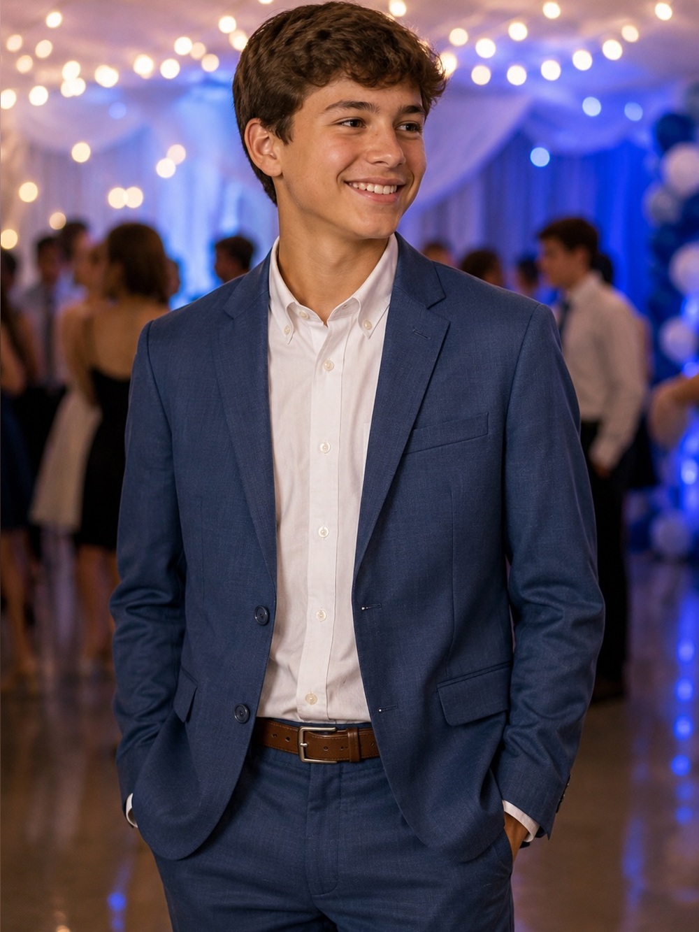 Boys Class Club Modern Fit Stretch Blazer – Navy – Size 16 (Dillard’s)